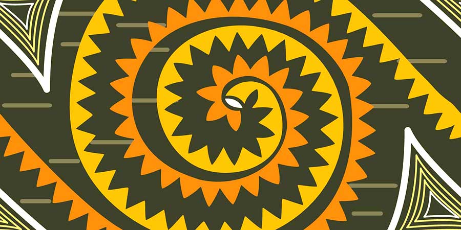 Weaving Native Background Spiral